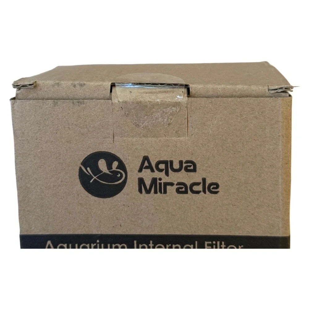 AquaMiracle Submersible Aquarium Filter 300GPH | 3-Stage for 60-150 Gal Tanks